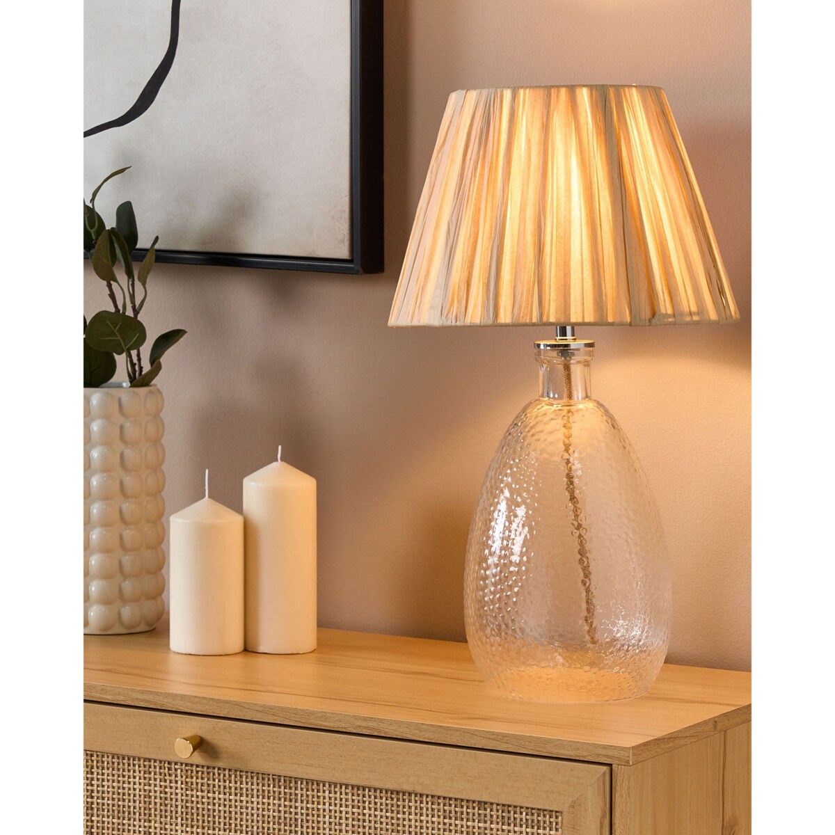 Lampa stołowa BLANCO Szkło Naturalny