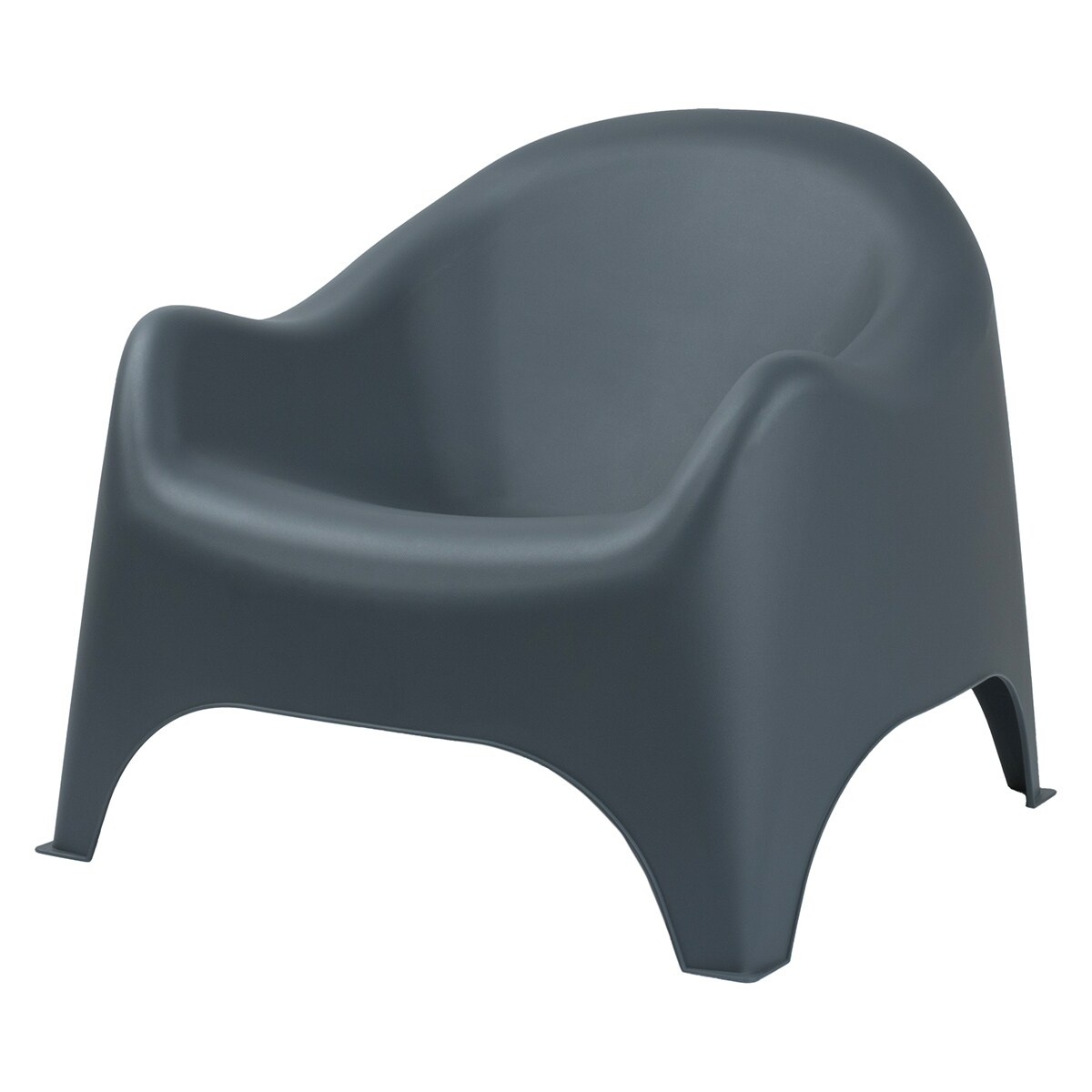 Fotel ogrodowy wypoczynkowy Dumbo na taras, balkon antracytowy