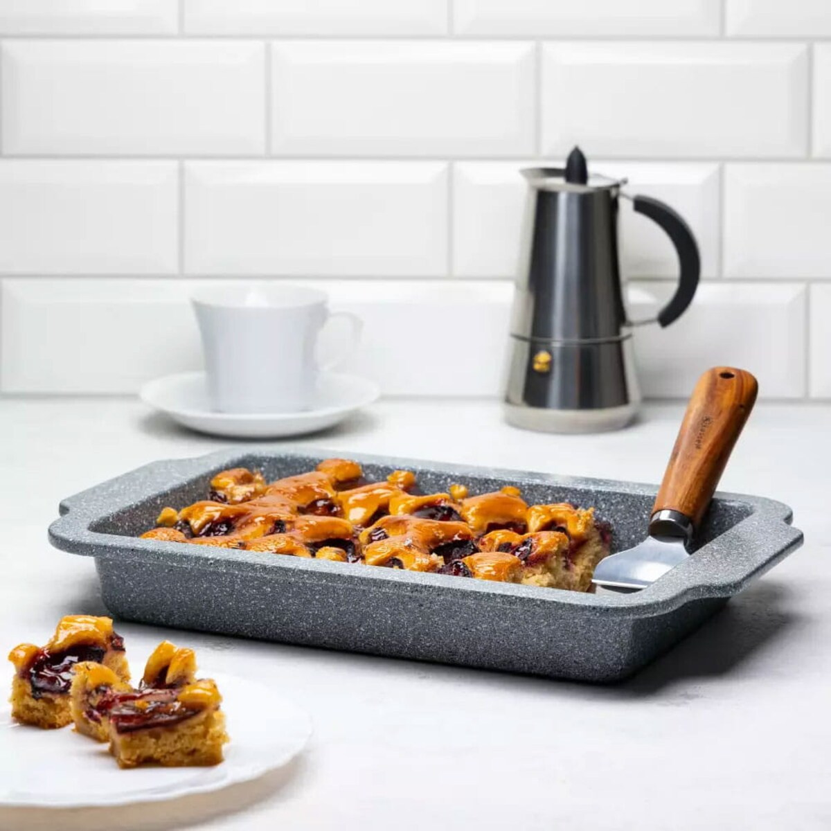 Forma blacha 40cm do pieczenia sernika szarlotki ciasta KLAUSBERG