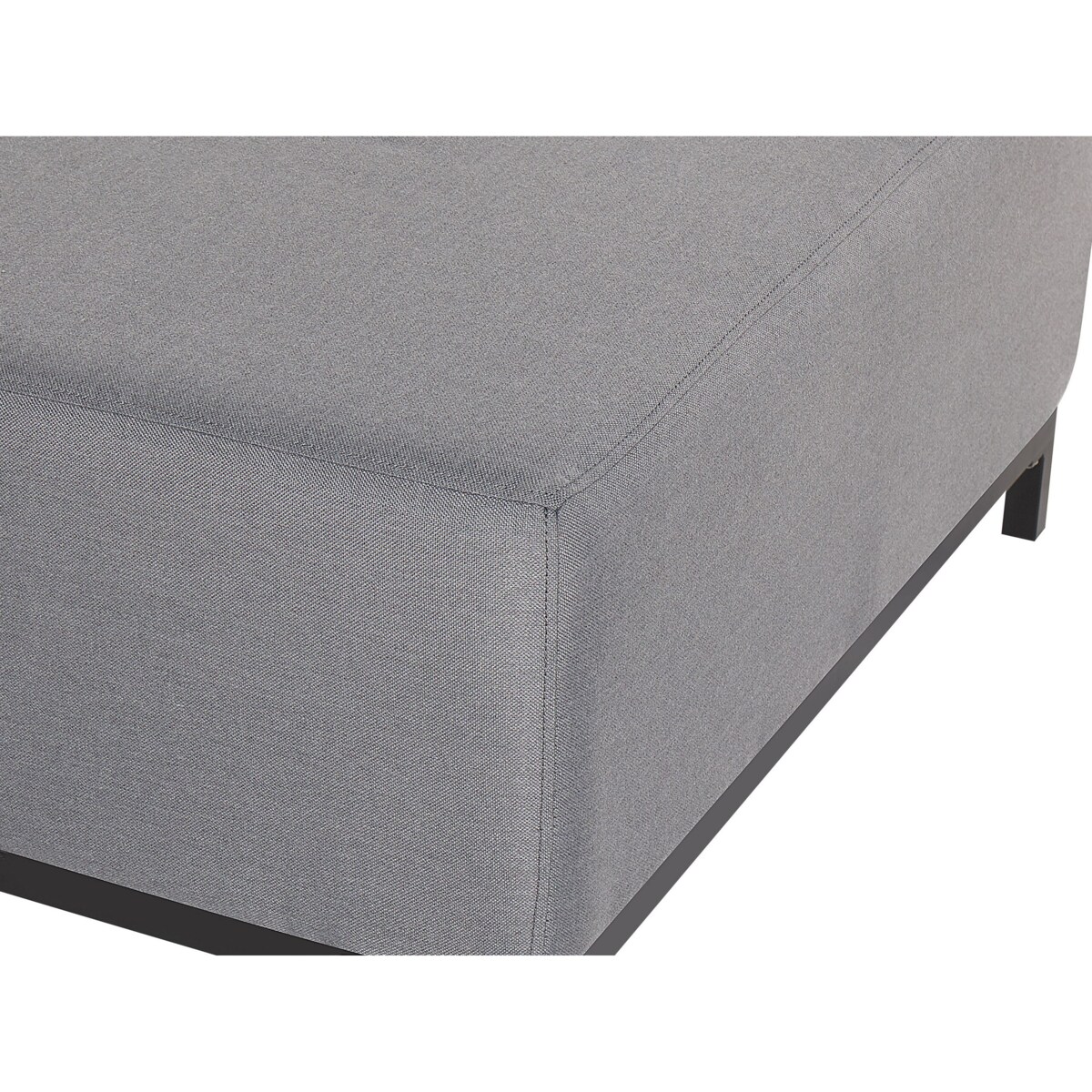 Otomana ogrodowa szara z czarnym ROVIGO