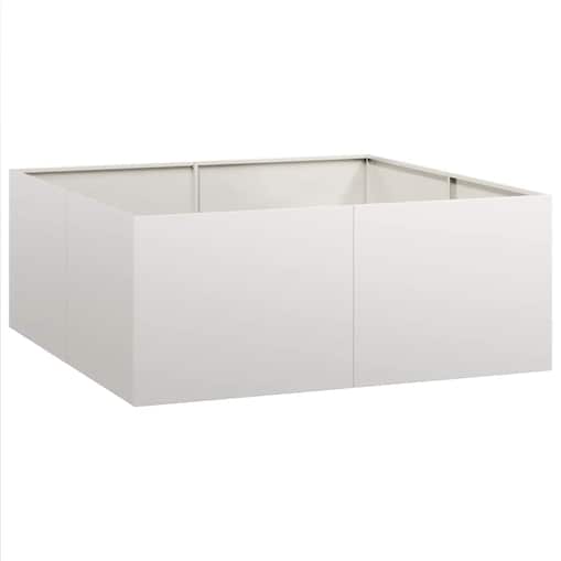 vidaXL Doniczka 100x100x40 cm Stal nierdzewna