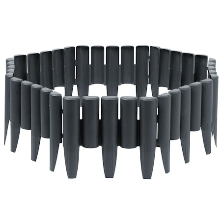 Palisada ogrodowa obrzeże ogrodowe trawnikowe szare Plonos tworzywo płotek 220 cm