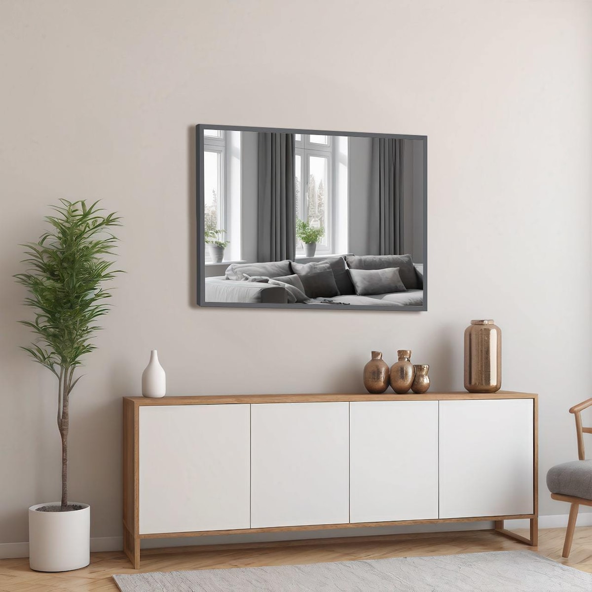 Lustro do łazienki salonu sypialni duże lustra ścienne w ramie