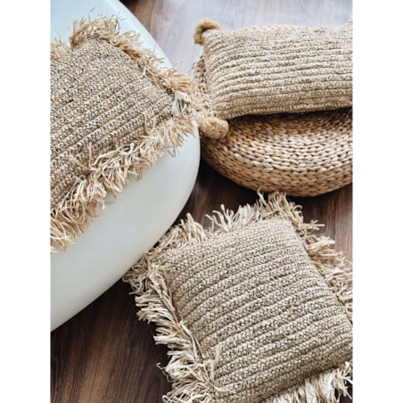 POSZEWKA TROP PROSTOKĄT Z POMPONAMI