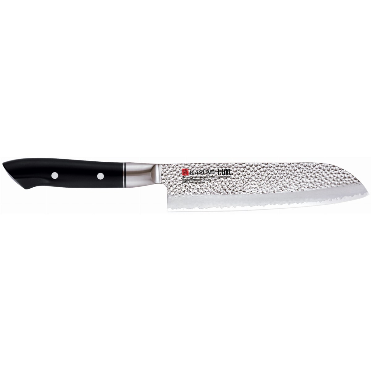 Kasumi Nóż Santoku kuty VG10 HM dł. 18 cm młotkowany