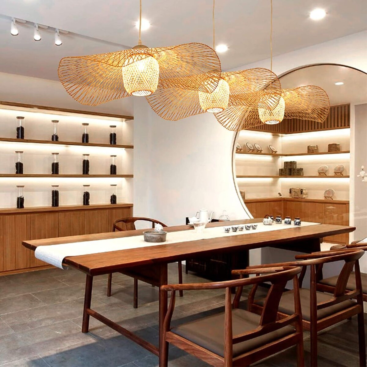 Lampa wisząca pleciona naturalna Boho APP1548-1CP