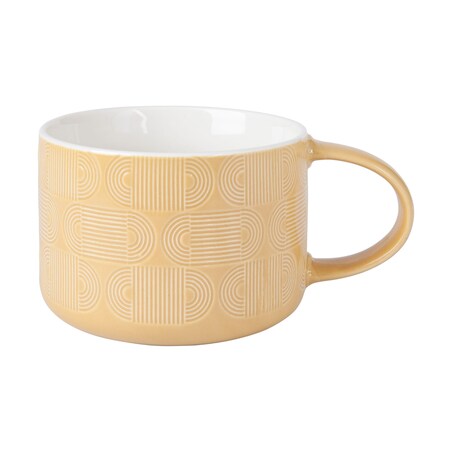 Kubek Crest, 500 ml, ochrowy