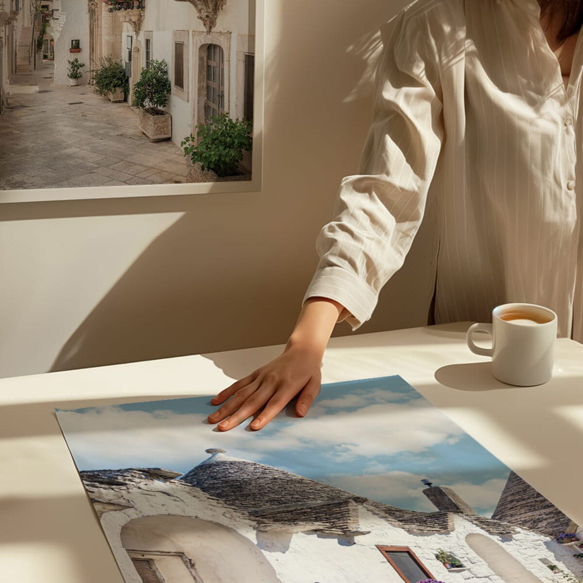 plakat alberobello apulia włochy 50x70