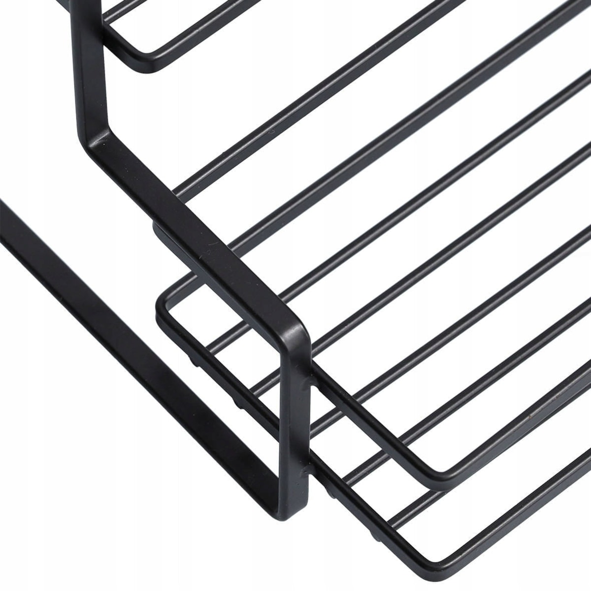 Półka metalowa Czarna Kuchenna na Przyprawy Stojąca 26 cm Zeller