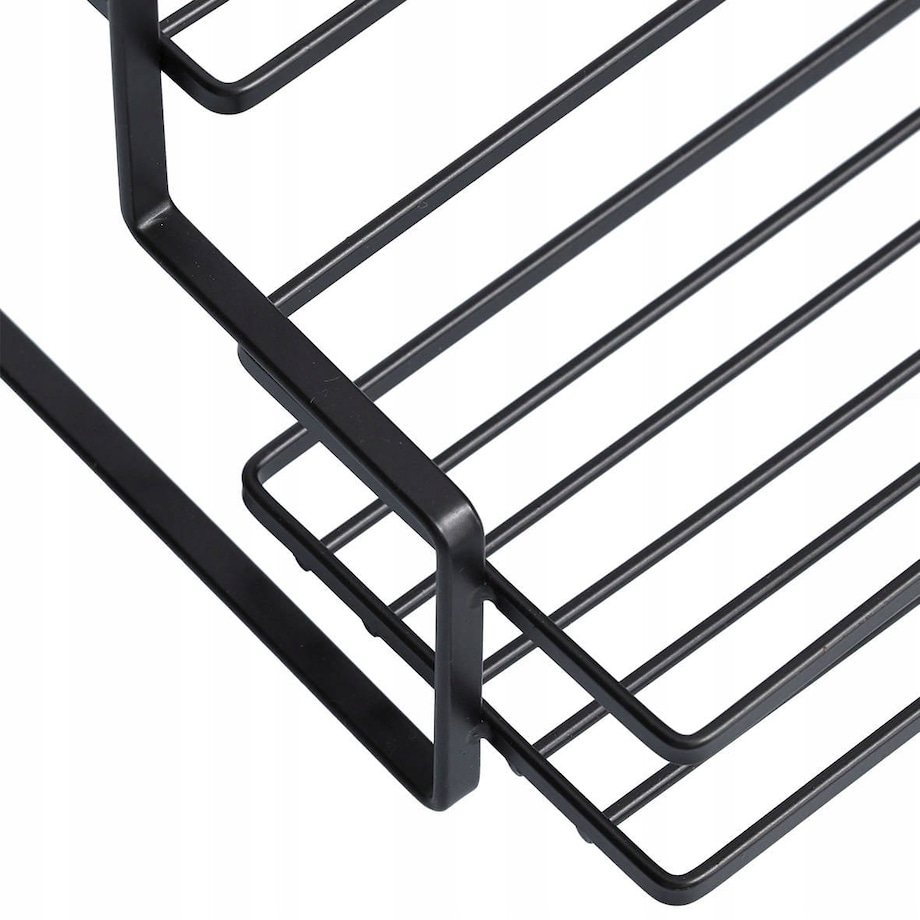 Półka metalowa Czarna Kuchenna na Przyprawy Stojąca 26 cm Zeller