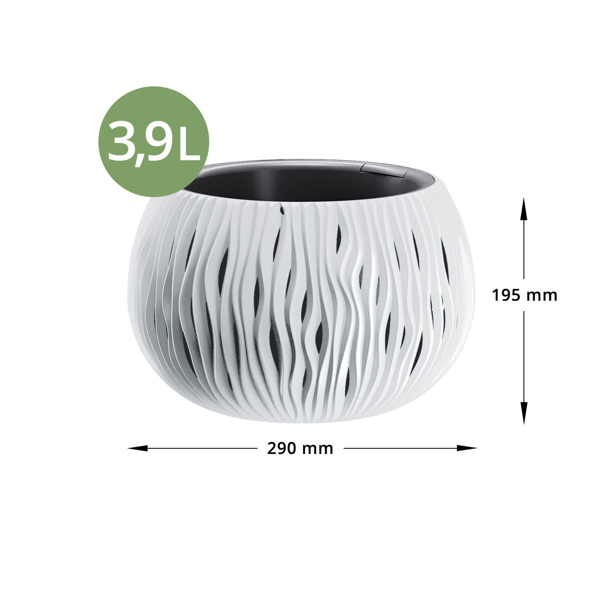 Doniczka Donica Do Kwiatów Dekoracyjna Na Stół 29 cm