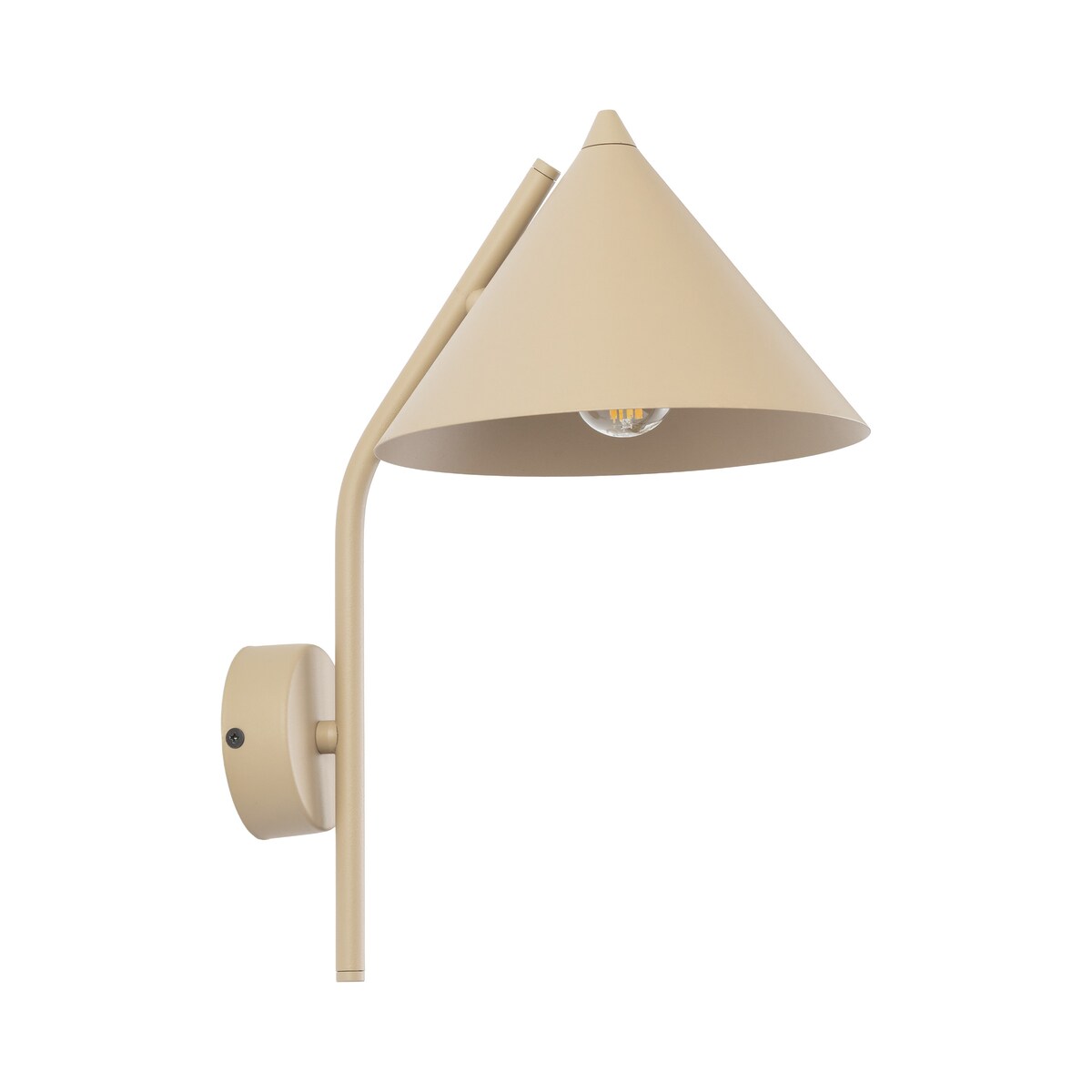 Kinkiet ścienny TK Lighting CONO SABIA 11474 beżowy E27 loft nowoczesny do salonu sypialni