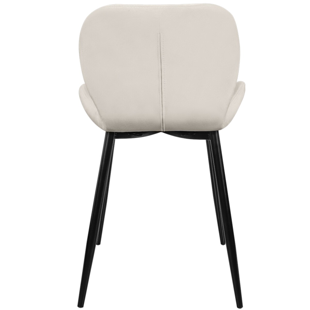 Krzesło tapicerowane skandynawskie nowoczesne welurowe beżowe