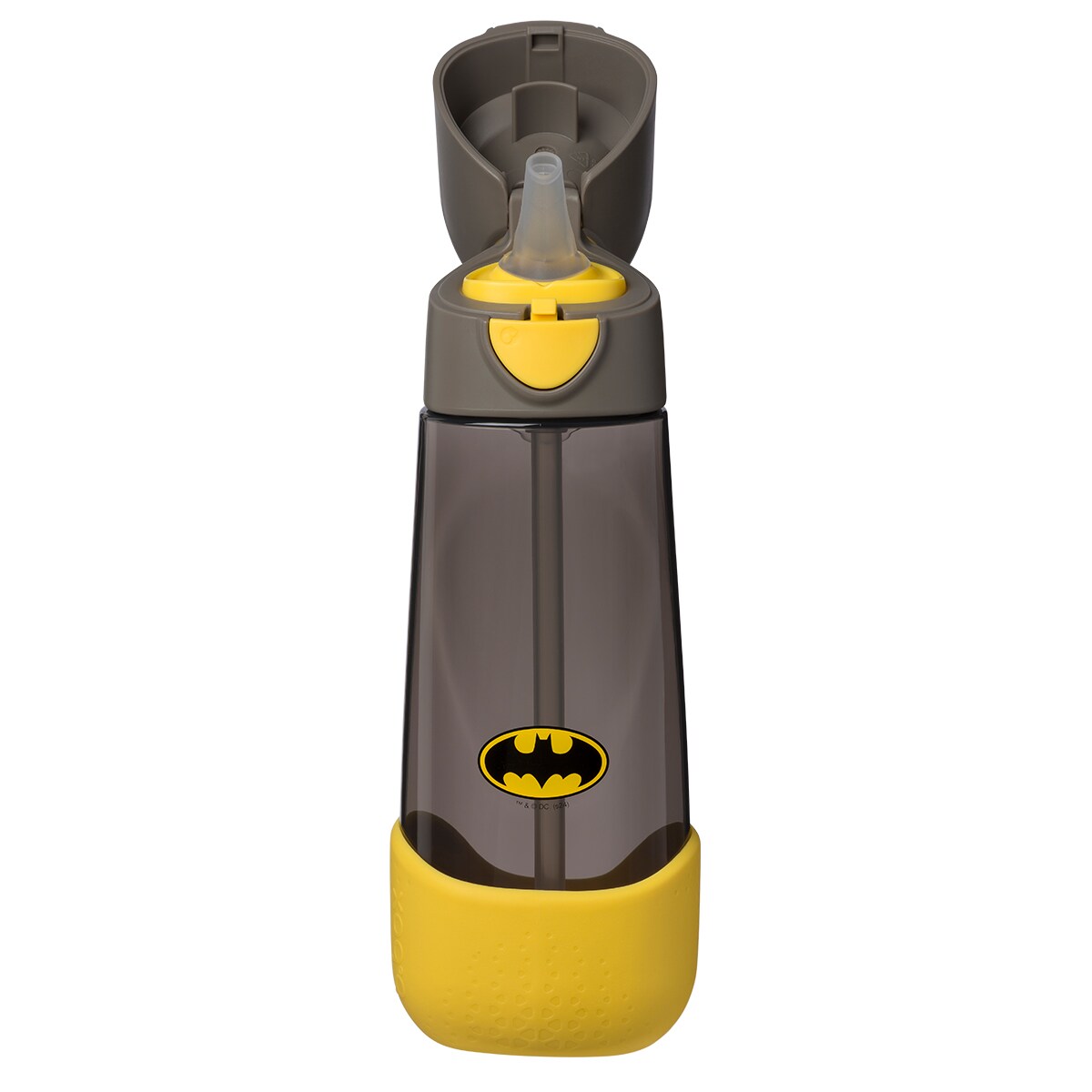 Batman Bidon ze słomką dla dziecka do szkoły - butelka na wodę tritanowa 600 ml b.box