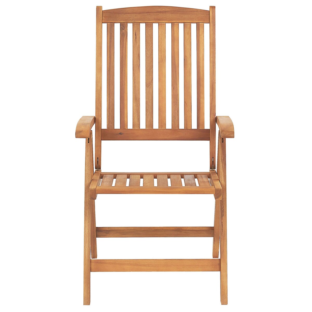 Zestaw 6 krzeseł ogrodowych JAVA Drewno akacjowe Jasnobrązowy