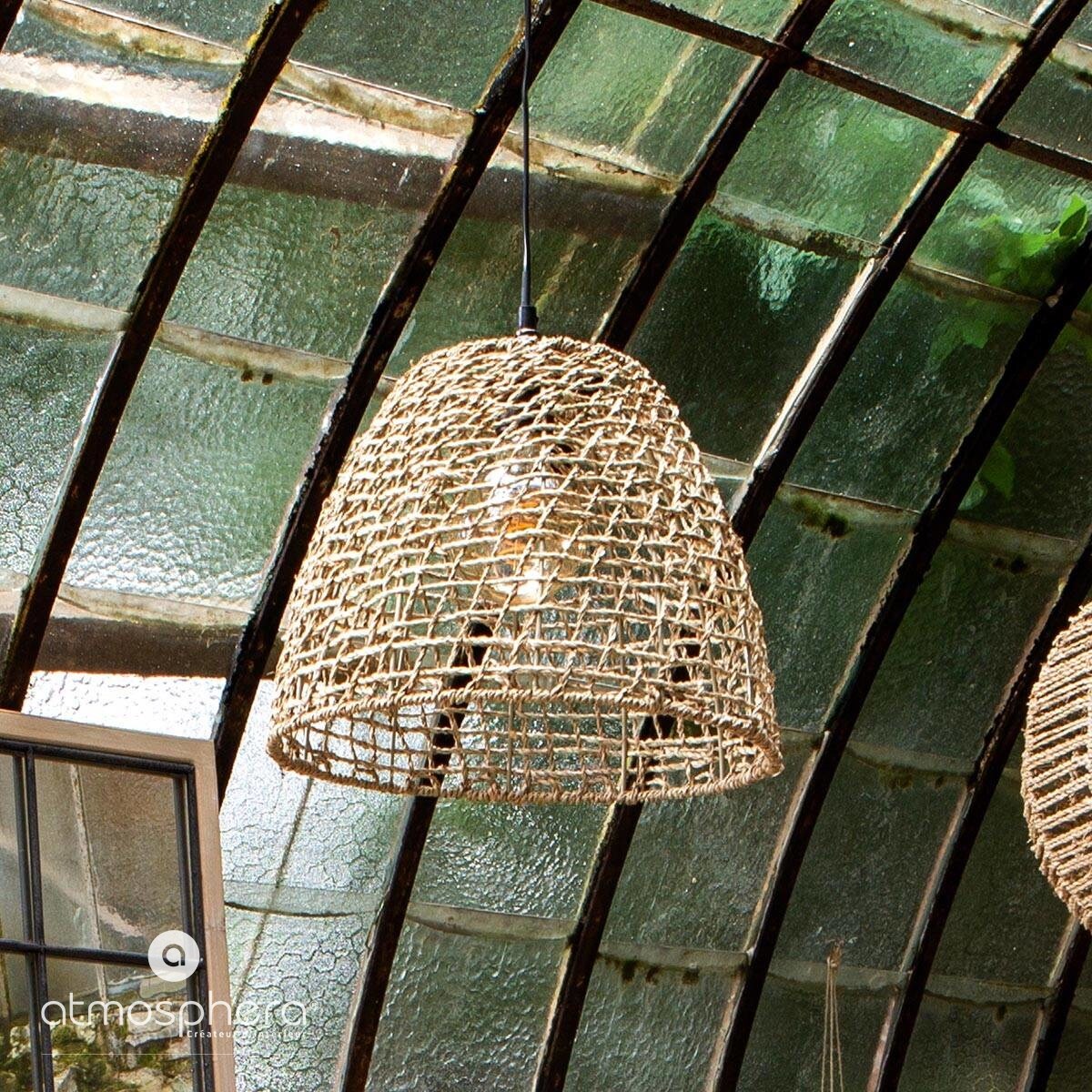 Klosz z trawy morskiej JADA, lampa stożkowa, Ø 35 cm