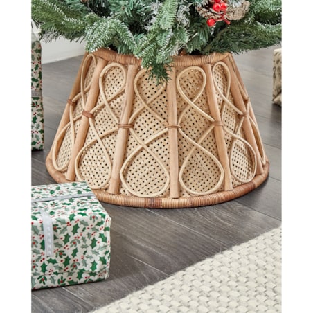 Osłonka pod choinkę AVENT Rattan Naturalny 50 cm