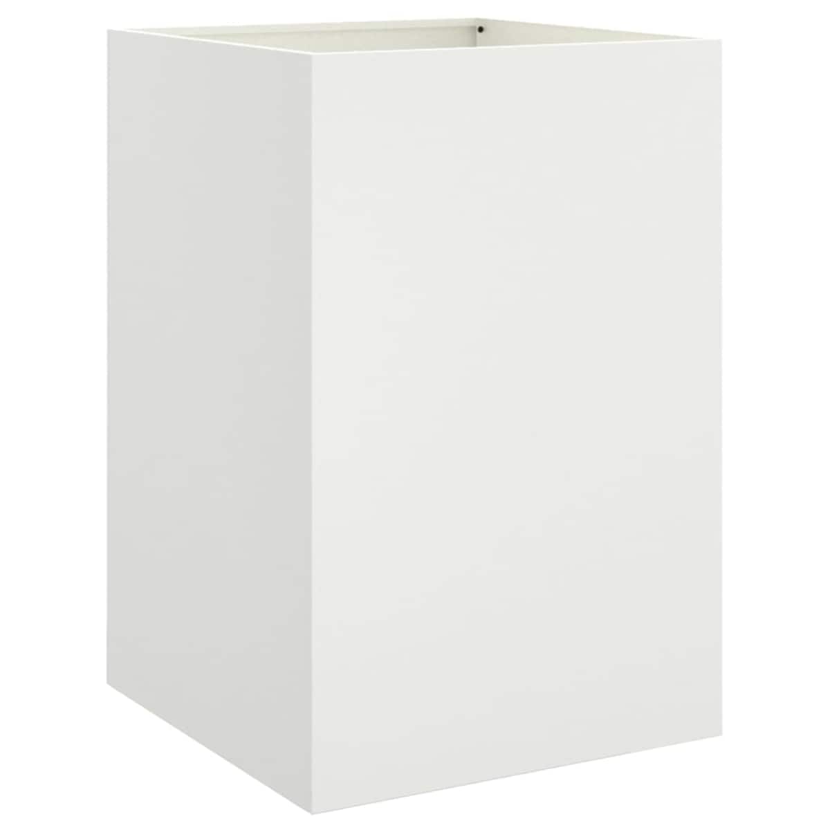 vidaXL Donica, biała, 52x48x75 cm, stal