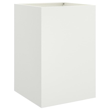 vidaXL Donica, biała, 52x48x75 cm, stal