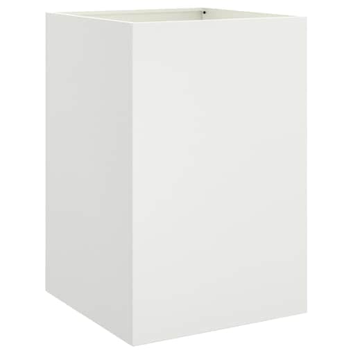 vidaXL Donica, biała, 52x48x75 cm, stal