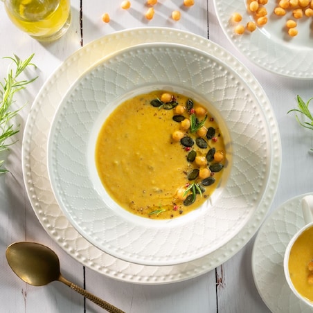 VILLA ITALIA Talerz głęboki porcelanowy 23 cm ROMA white