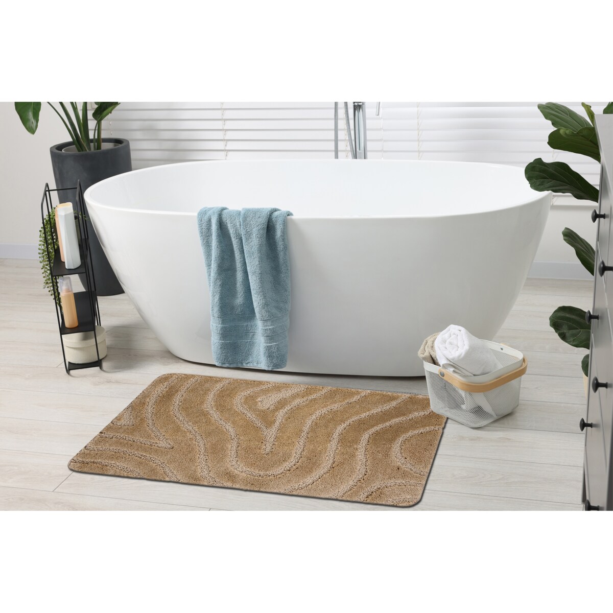 Dywan łazienkowy SUPREME WAVES fale, 50x80 cm