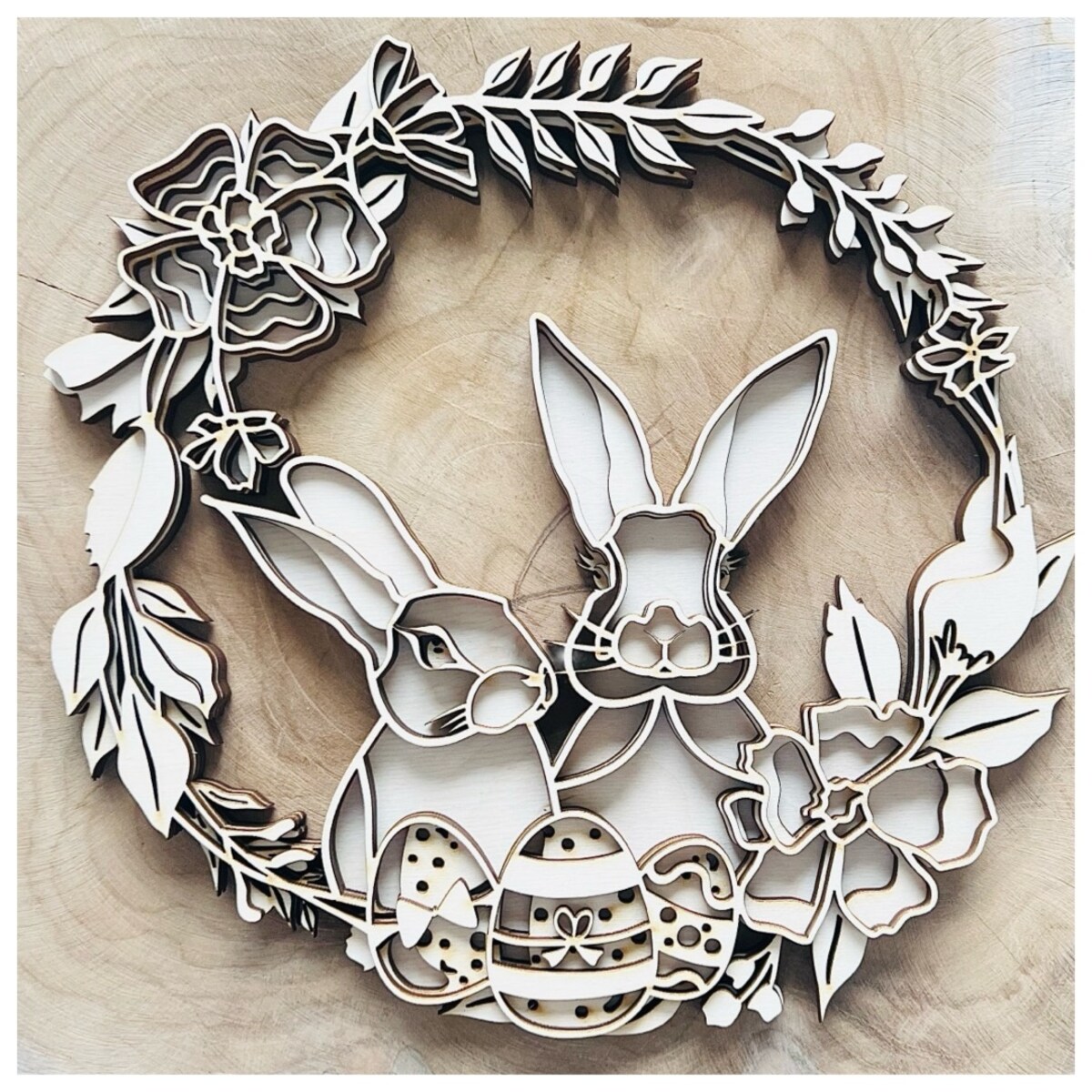 Wielkanocny wieniec Ø 24 cm dąb