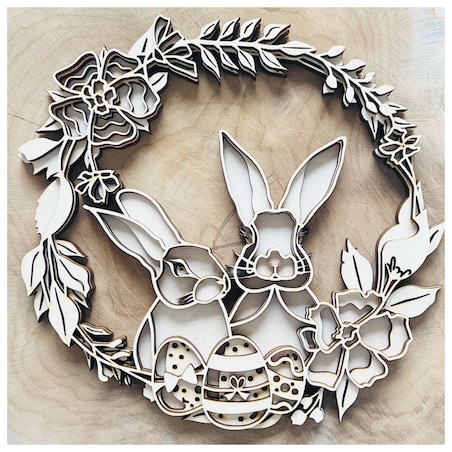 Wielkanocny wieniec Ø 24 cm dąb