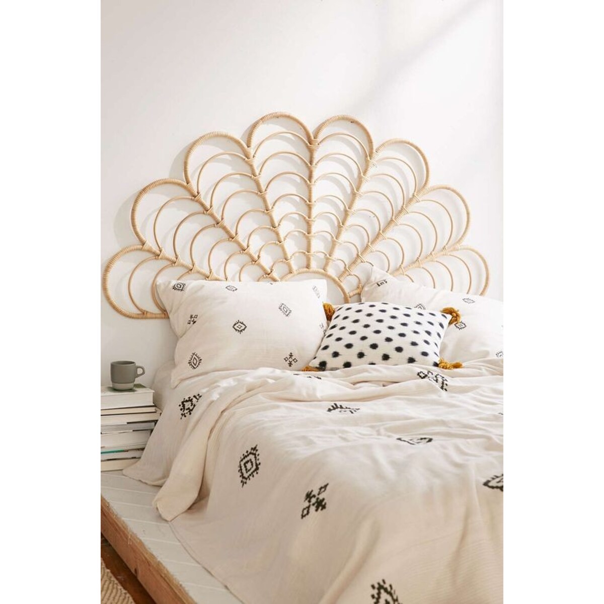 Wezgłowie zagłówek do łóżka rattan Paw