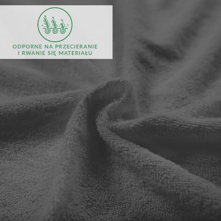 Prześcieradło z bawełny frotte z gumką 90x200 kolor antracyt
