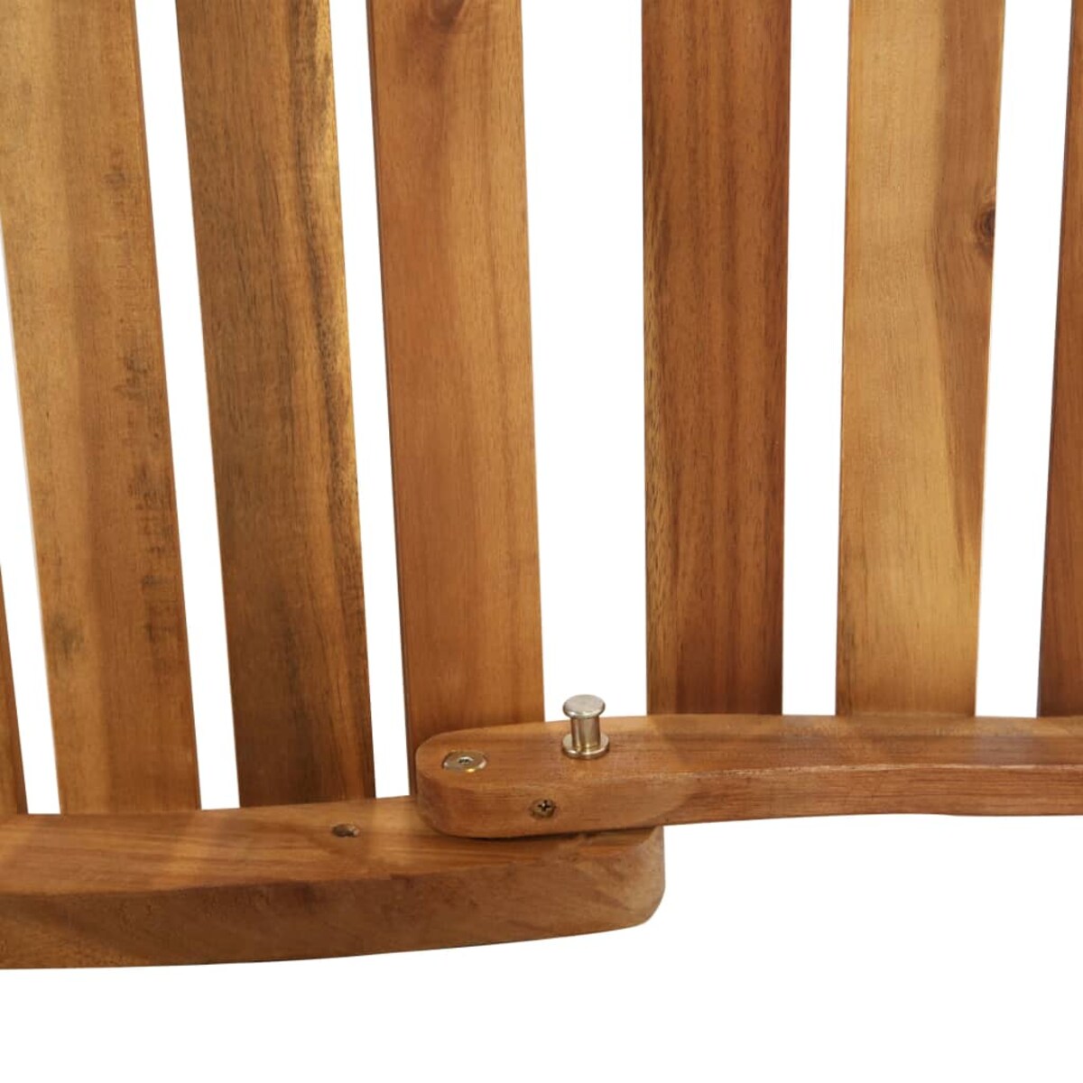 vidaXL Leżak z poduszką, lite drewno akacjowe, ciemnoszary