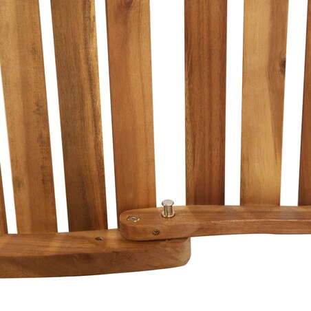 vidaXL Leżak z poduszką, lite drewno akacjowe, ciemnoszary