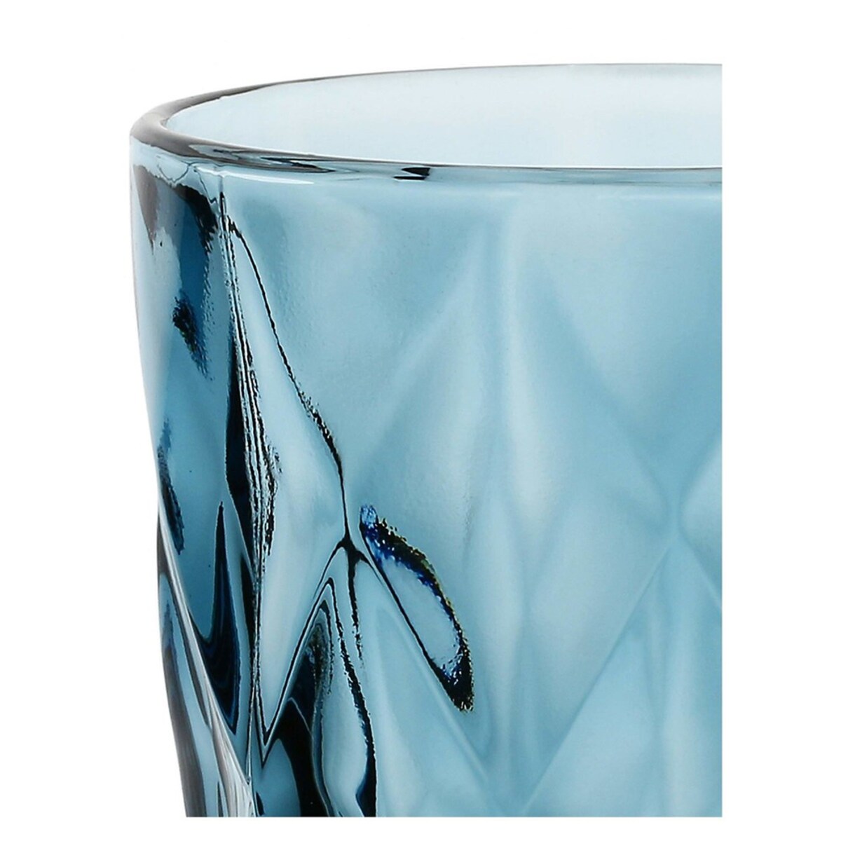 Zestaw 6 szklanek Diamond - Niebieski, 270 ml