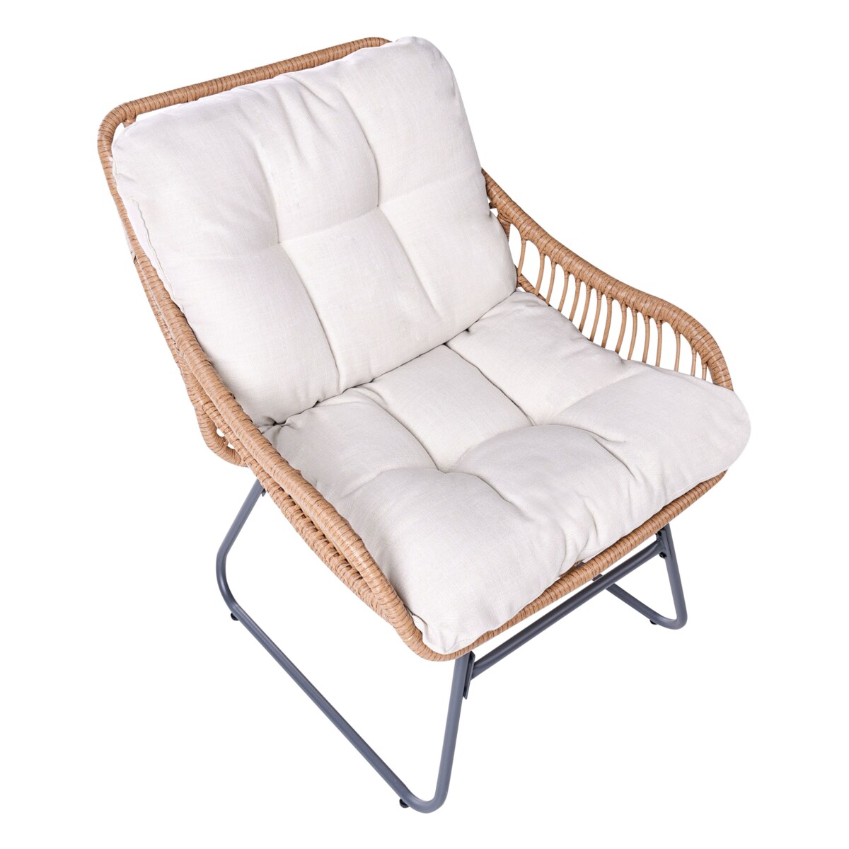 Krzesło ogrodowe MESTRE Technorattan Jasnobeżowy