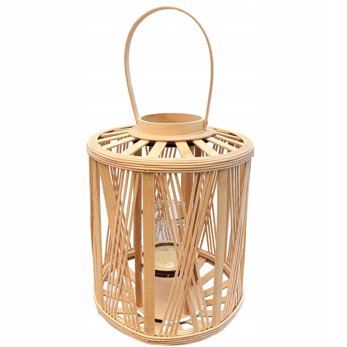 LAMPION LATARENKA WYSOKA NA BALKON TARAS do domu salonu wiszący drewniany