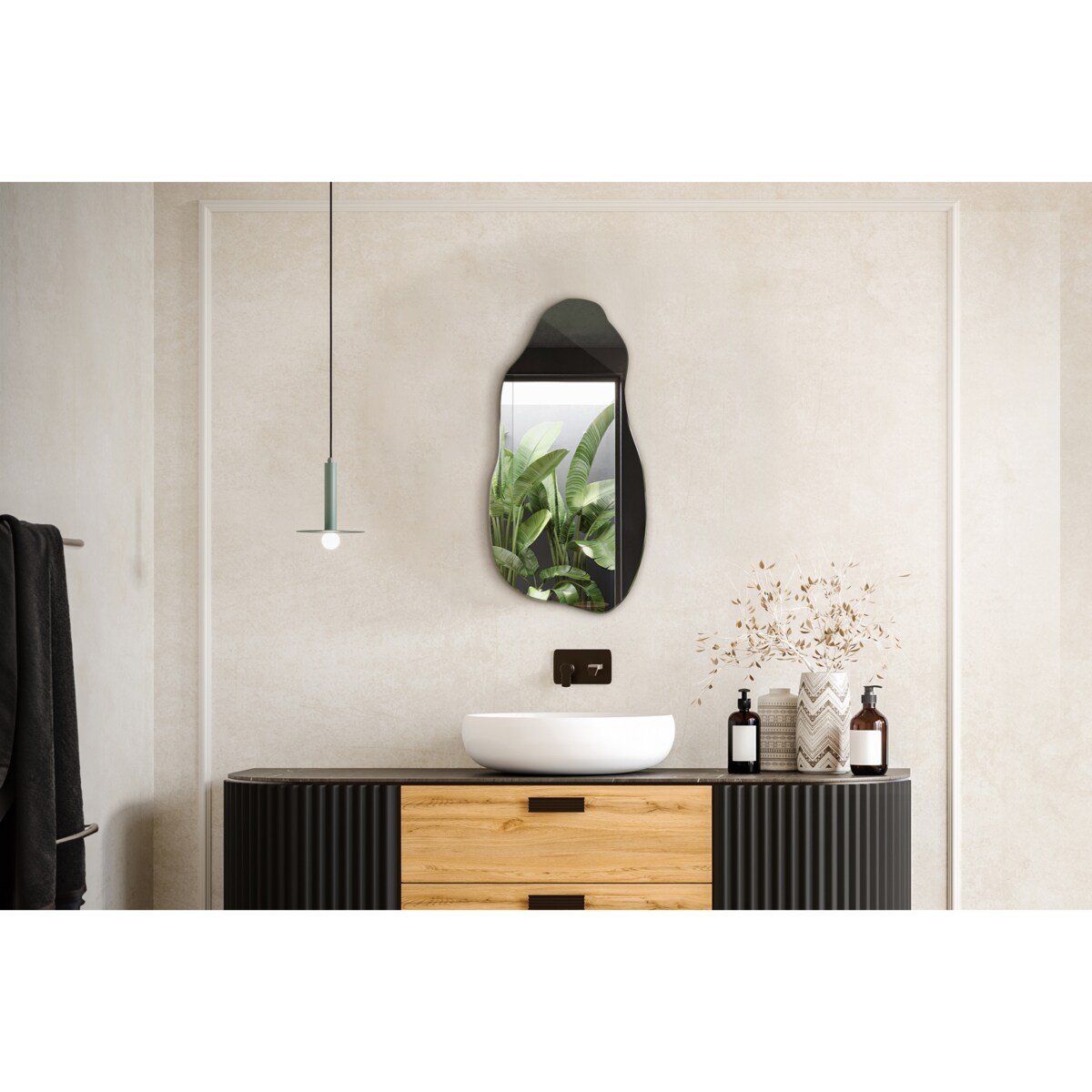 Lustro Faliste Gruszka 40x80 cm