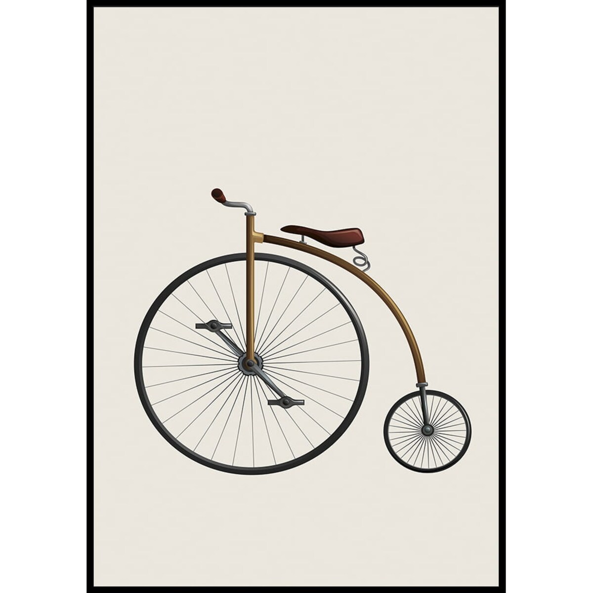 plakat retro bike 21x30 cm