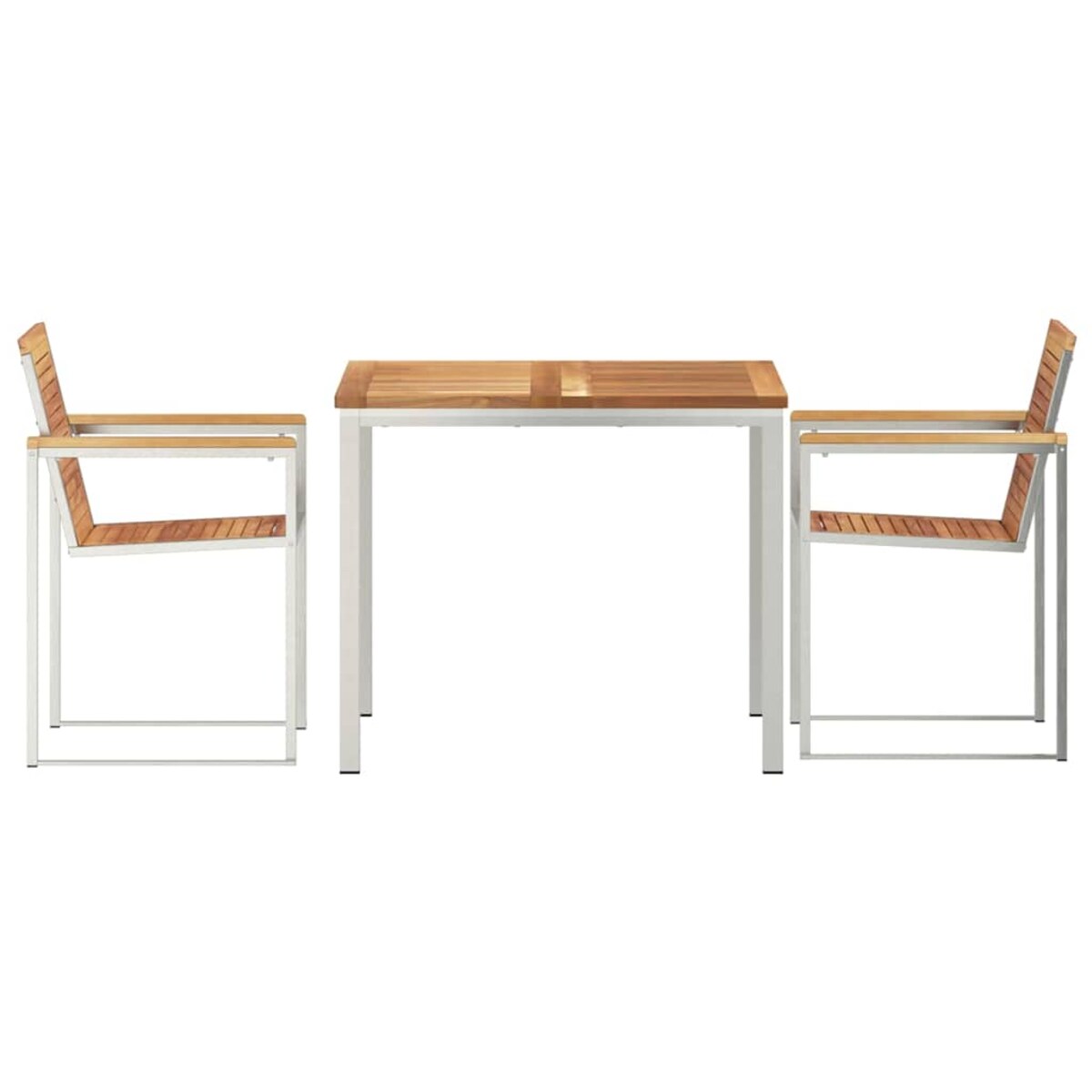 vidaXL Zestawdojedzeniawogrodzie 3 pcs DrewnoTekowe