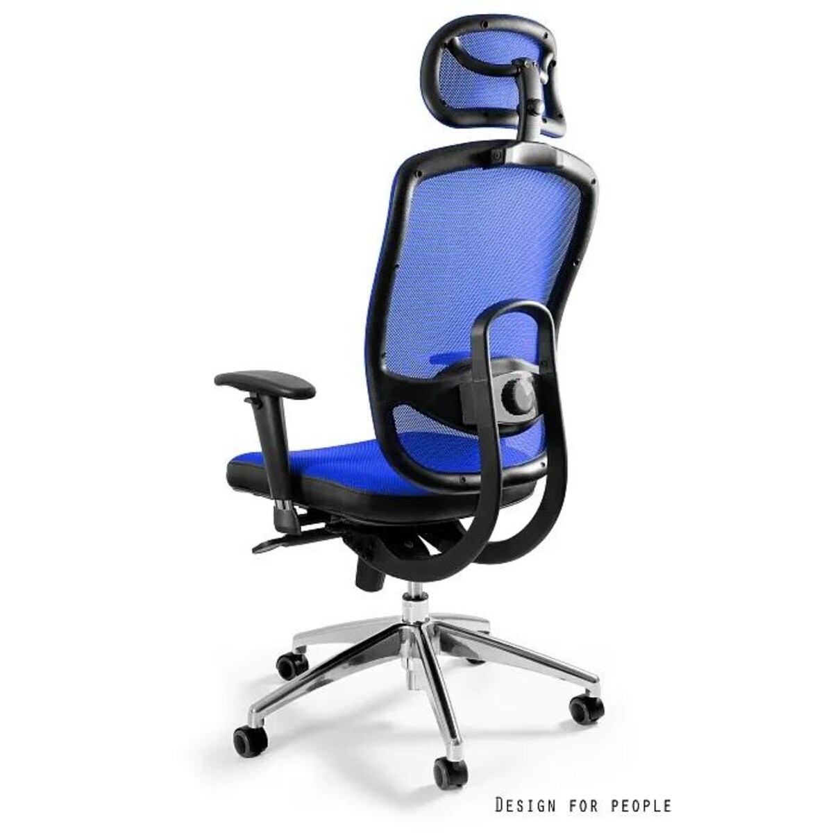 Fotel biurowy VIP niebieski