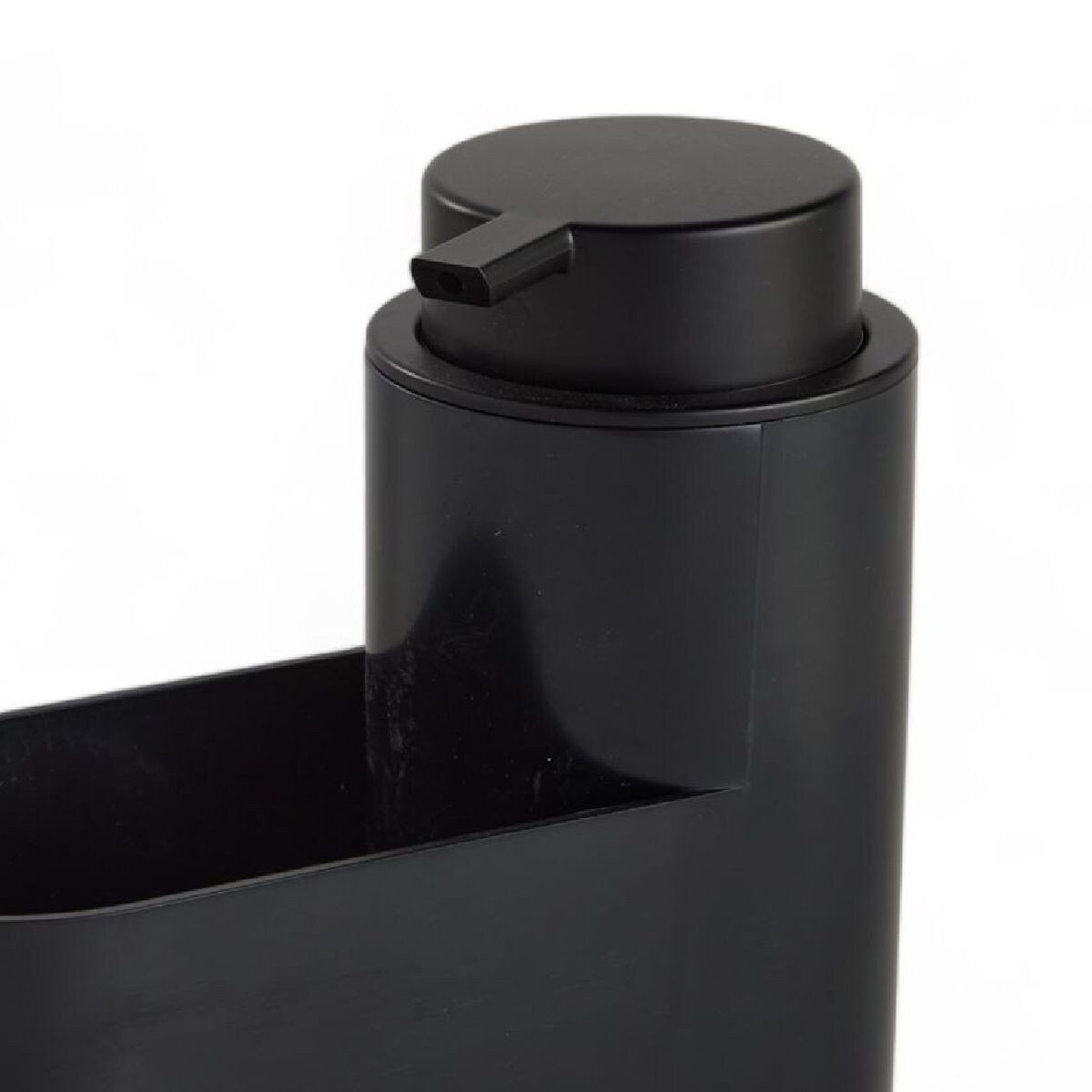 Dozownik na mydło 300 ml i gąbkę 14,5x7,4x16,5 cm MAMUTA czarny