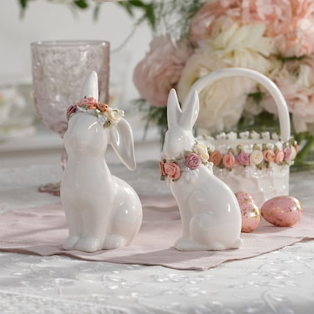 VILLA TIALIA Zajączek porcelanowy 14 cm PRIMAVERA