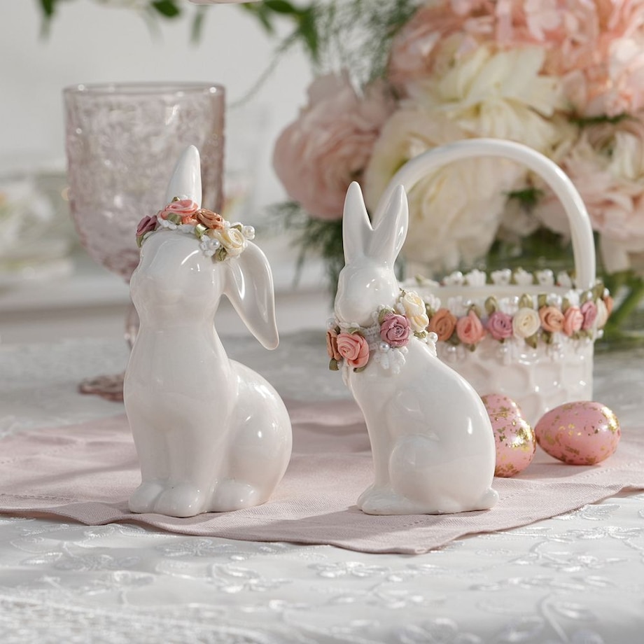 VILLA TIALIA Zajączek porcelanowy 14 cm PRIMAVERA