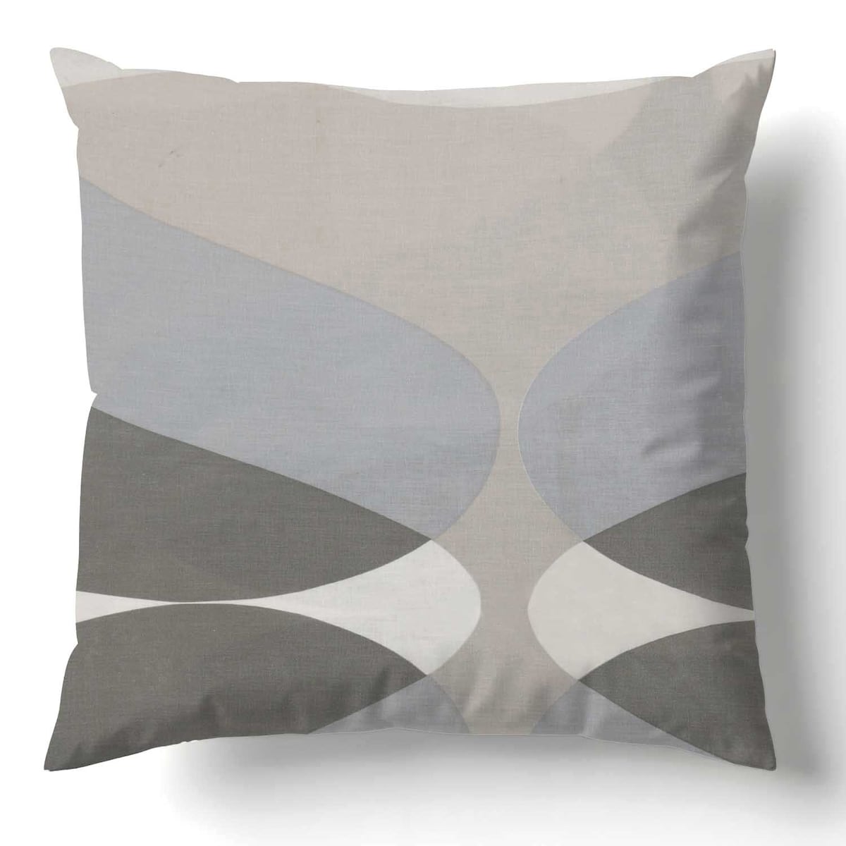 Poszewka dekoracyjna bawełniana 40x40 Forma Stone szara w geometryczny wzór, Cottonlove, Darymex