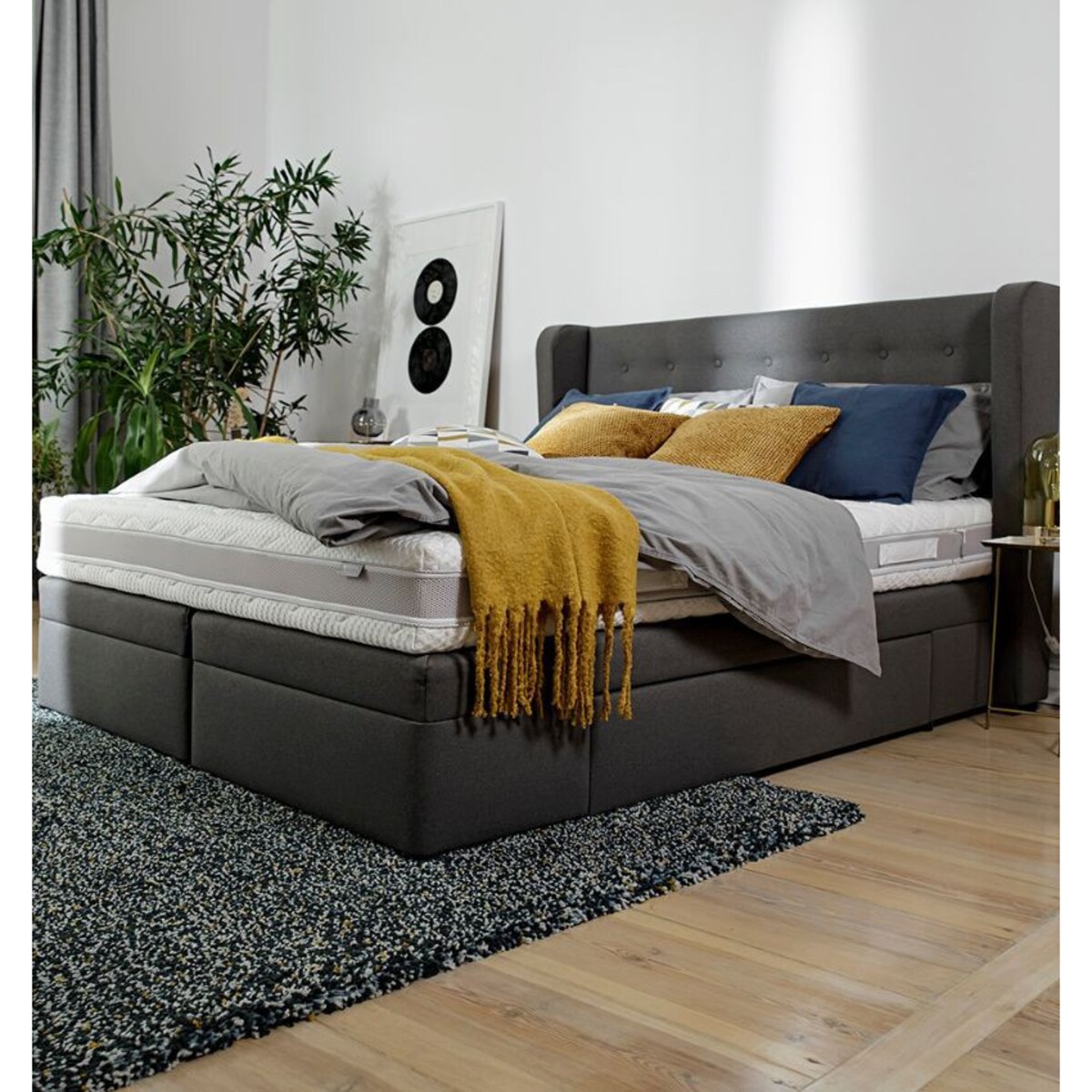 HILDING PASODOBLE - materac kieszeniowy, sprężynowy 160x200 Tencel