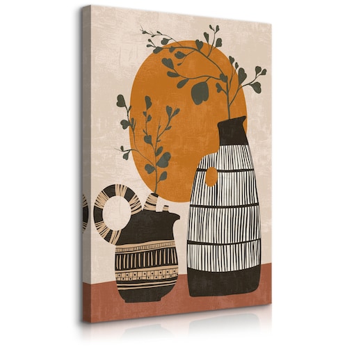 Obraz Japońskie Drzewka w Dzbanach 30x40cm