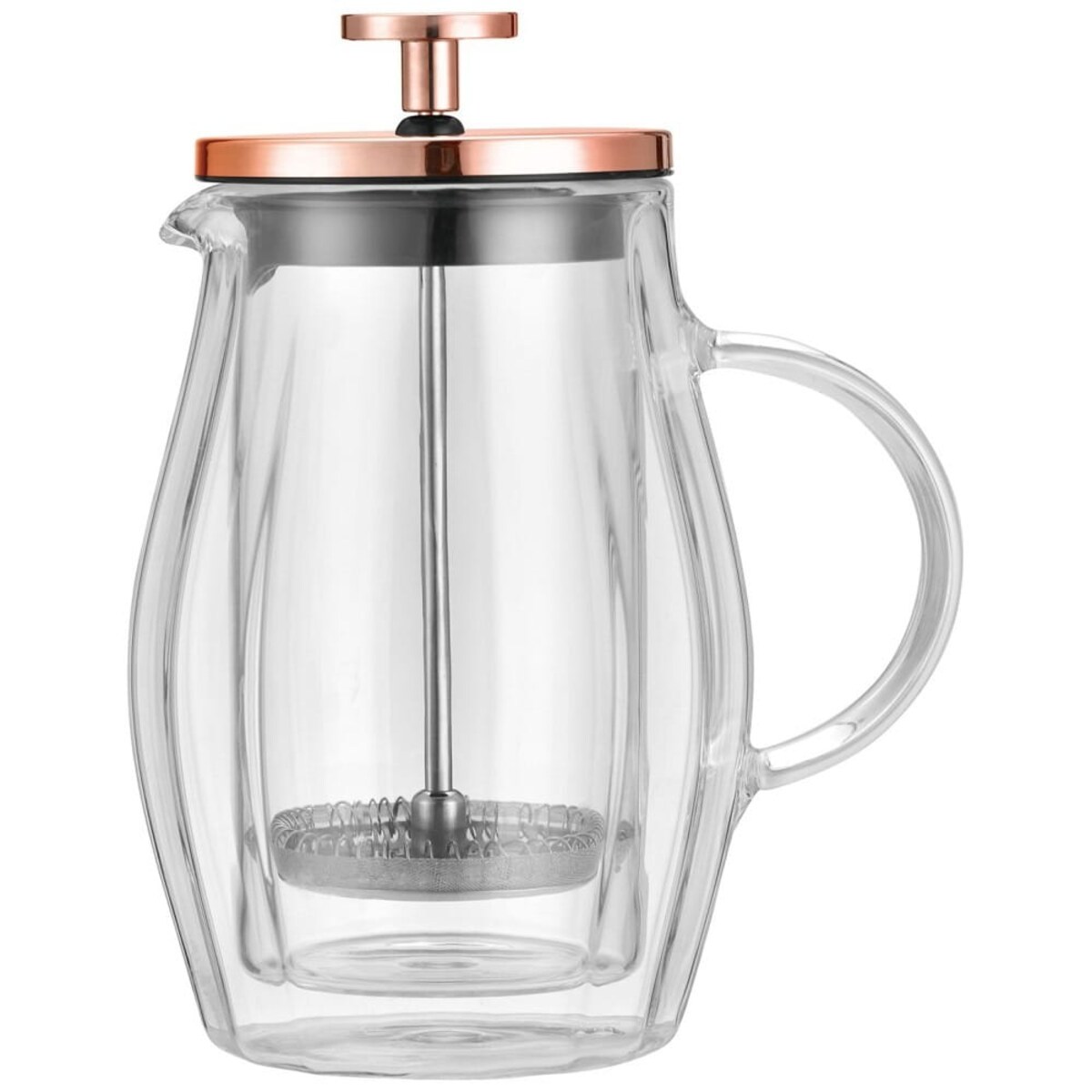 Zaparzacz do kawy herbaty 0.35L French Press różowe złoto KLAUSBERG