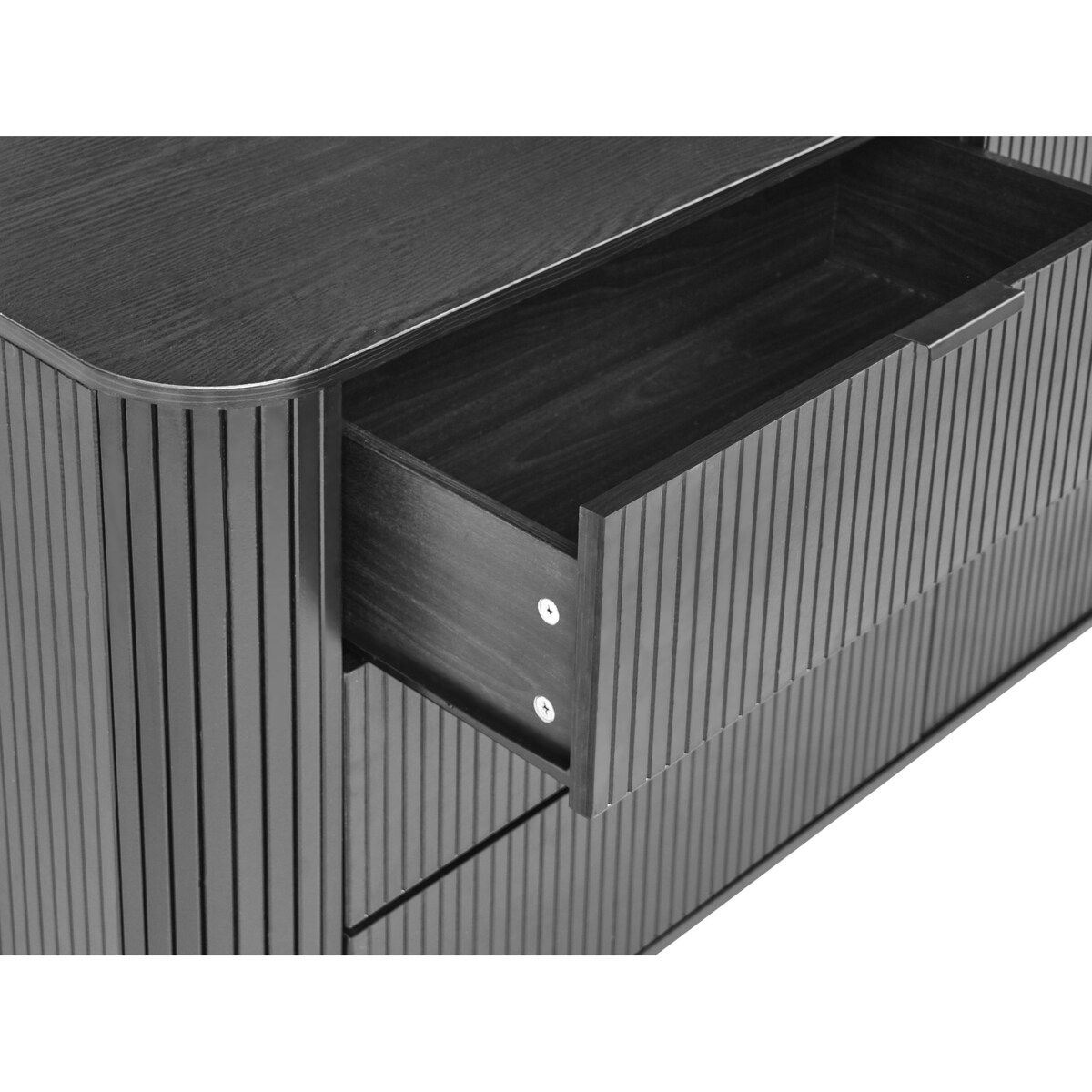 Komoda 6 szuflad BRADLEY Czarny