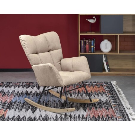 Fotel bujany VASCO beżowy