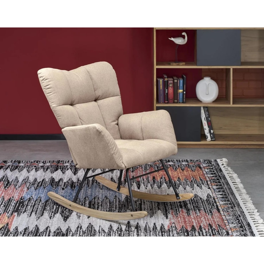 Fotel bujany VASCO beżowy