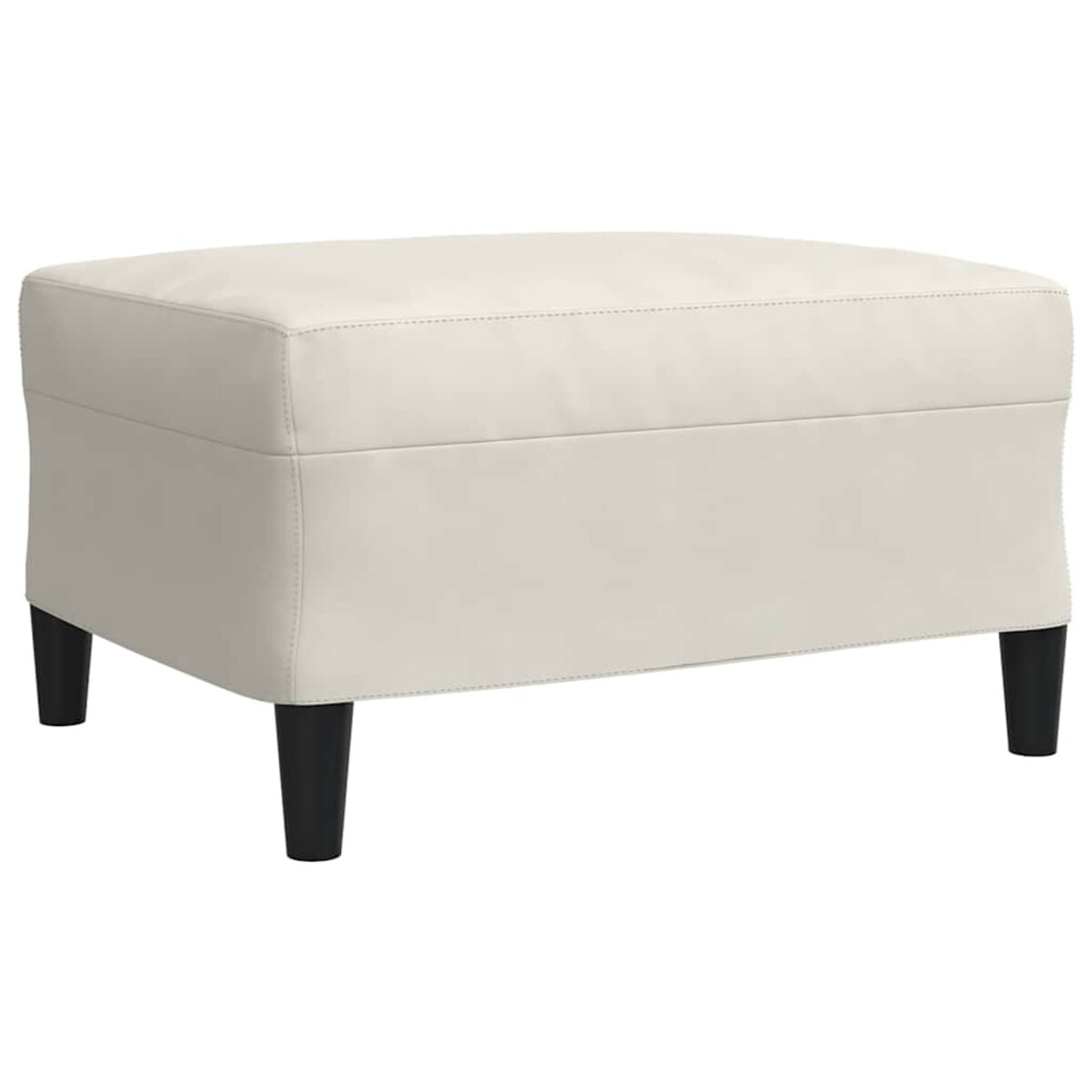 vidaXL 4-cz. wypoczynek z poduszkami i wałkami, kremowy, aksamit